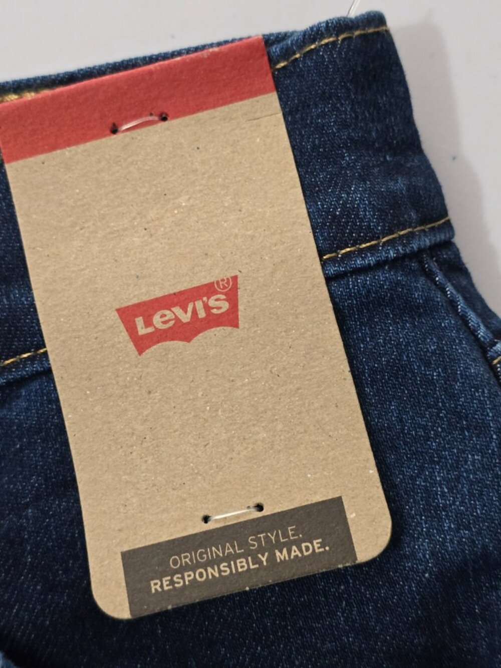 Levi's High Rise Wide Leg Ankle Jeans 26 Dark Wash NWT - Picture 8 of 8